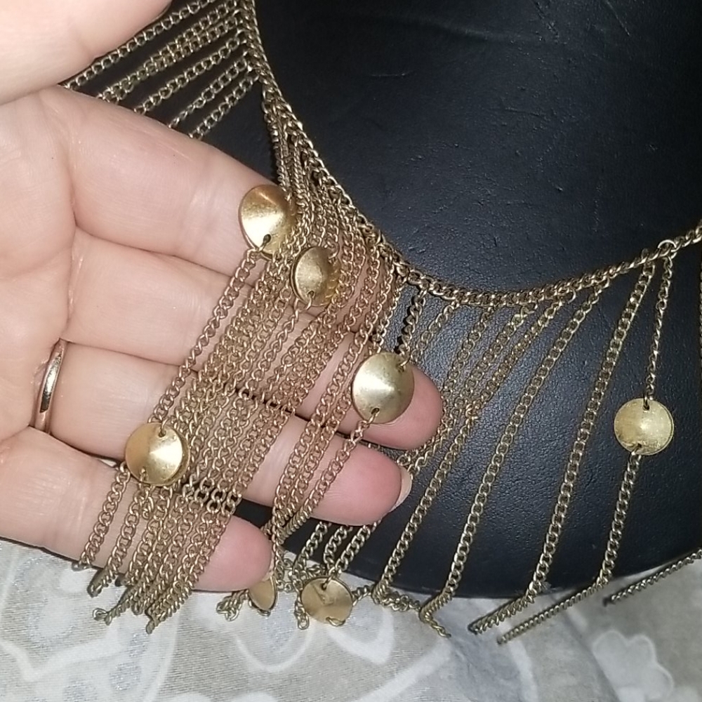 Vintage Dangle Statement Necklace - image 4